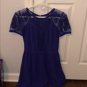 Sweetest deep blue dress!